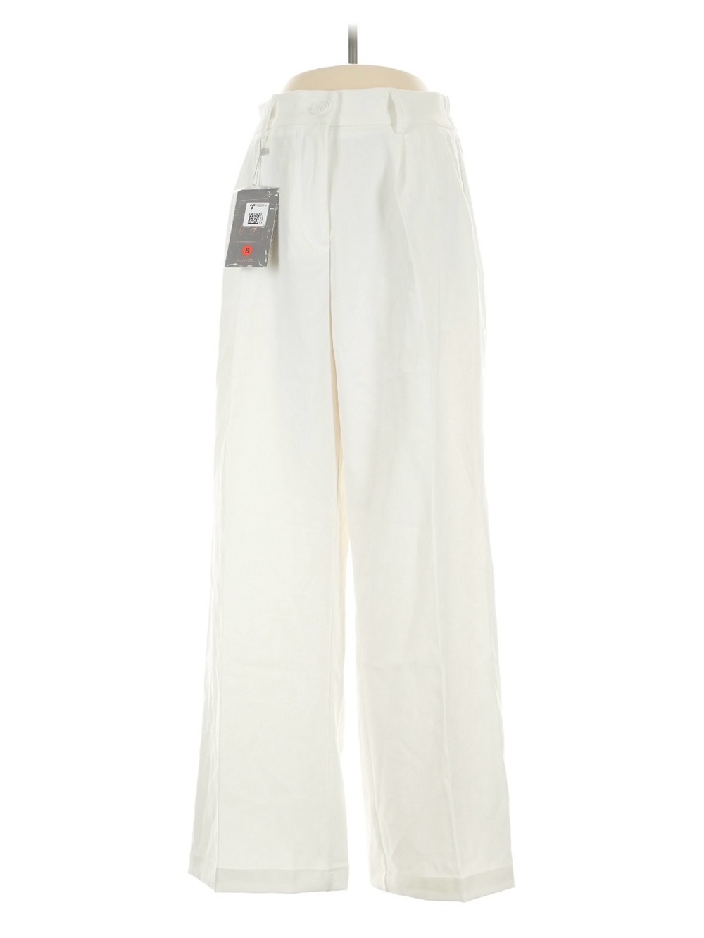Women's Wide-Leg Cream Pants